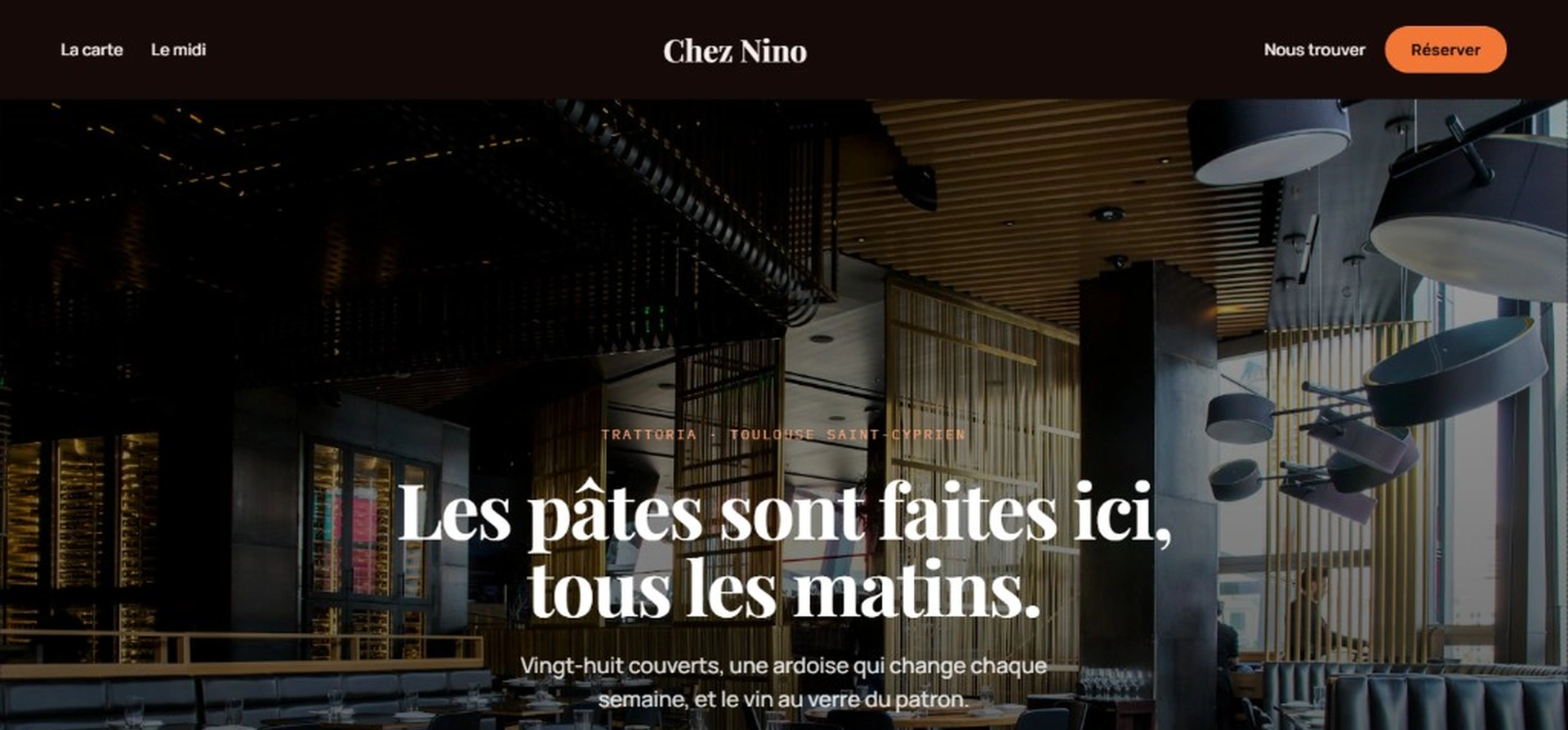 Exemple de site traiteur événementiel sur mobile et ordinateur